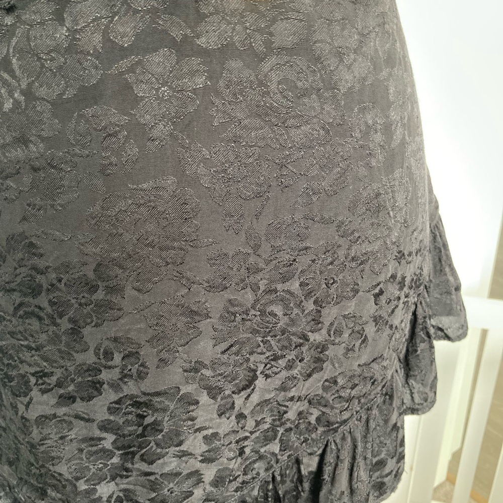 Majorelle black ruffle mini dress size xL - Picture 4 of 9